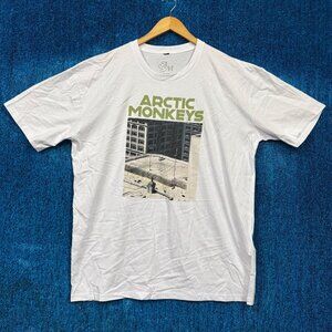 Arctic Monkeys AM Tour Rock White T-Shirt Size XXL